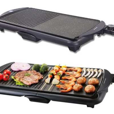 Bếp nướng điện LocknLock Electric Grill EJG231, Hàng chính hãng, bề mặt chống dính, 5 mức nhiệt - JoyMall