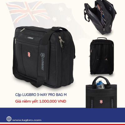 Cặp Đa Năng Lugbro 3-Way Pro Bag M