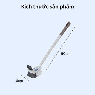 CỌ TOILET CAO CẤP, CỌ CONG 2 MẶT, CHỔI CỌ BỒN CẦU THƯƠNG HIỆU VIỆT NHẬT - Hàng chính hãng