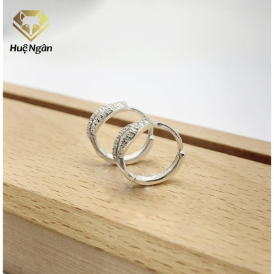 Bông tai bạc Ý 925 Huệ Ngân - Môi xinh rye140556