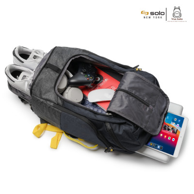 Balo Solo Velocity Max Backpack 17.3 inch - ACV732 . Phù hợp du lịch ngắn ngày- Nhiều ngăn tiện dụng và có Ngăn Đựng Giày Riêng - Chính hãng bảo hành 05 năm