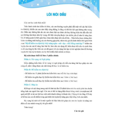 GLOBAL SUCCESS - Bộ Đề Kiểm Tra Định Kỳ 4 Kỹ Năng Tiếng Anh Lớp 7 Tập 1 (Có Đáp Án)