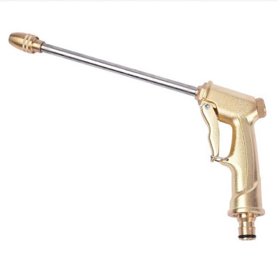 Bộ dây vòi xịt nước rửa xe, tưới cây . tăng áp 3 lần, loại 20m 206701-3 đầu đồng,cút,nối đen+ tặng đai