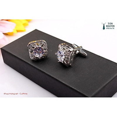Khuy măng sét - Cufflinks Đính Ngọc pha lê