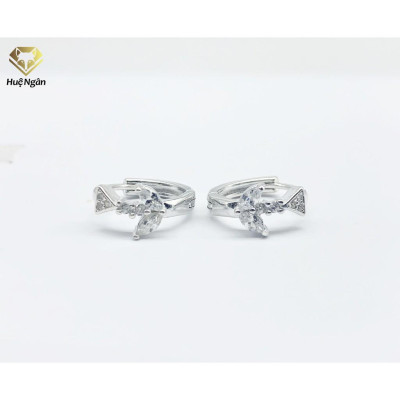 Bông tai bạc Ý 925 Huệ Ngân - Cánh én mùa xuân RYE140576