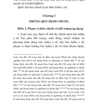 Sách - Luật Bảo Hiểm Y Tế Năm 2008 (Sửa Đổi, Bổ Sung Năm 2013, 2014, 2015, 2018, 2020, 2023, 2024)