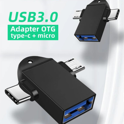 Đầu Chuyển Đổi OTG Cổng Type-C Sang USB 3.0 - Chất Liệu Vỏ Kim Loại Cáp OTG USB Type C to USB 3.0 Đầu Chuyển Đổi USB OTG Type C Tốc Độ Cao Tương Thích Với Điện Thoại Máy Tính Type C Micro Usb sang Usb 3.0 cao cấp tiện dụng Hàng Nhập Khẩu