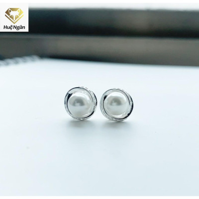 Bông tai bạc Ý 925 Huệ Ngân - Nơ đẹp RYE140731
