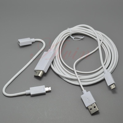 Cáp chuyển tín hiệu từ điện thoại lên tivi HDMI MHL 11 Pin