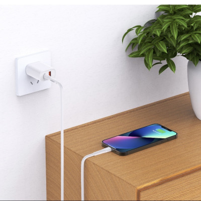 Cáp sạc Wiwu Pioneer Charging Cable Wi-C001 cho các thiết bị sạc chân Type-c, hỗ trợ sạc nhanh, chiều dài 1m - Hàng chính hãng