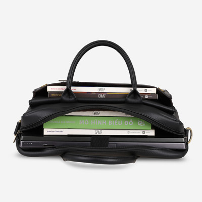 Túi xách công sở nam nữ nắp vạt xéo thanh lịch IDIGO MB2 - 6012, túi đựng laptop 15 inch cao cấp