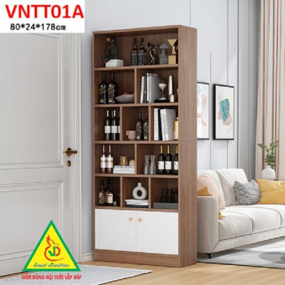 TỦ KỆ TRANG TRÍ KIÊM VÁCH NGĂN VNTT01.1 - Nội thất lắp ráp Viendong Adv