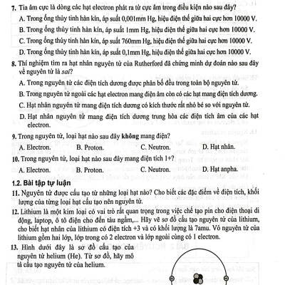 Bài Tập Phát Triển Năng Lực Hóa Học 10