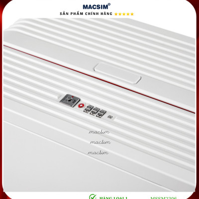 Vali cao cấp Macsim SMLV2306 cỡ 20 inch màu trắng - Hàng loại 1