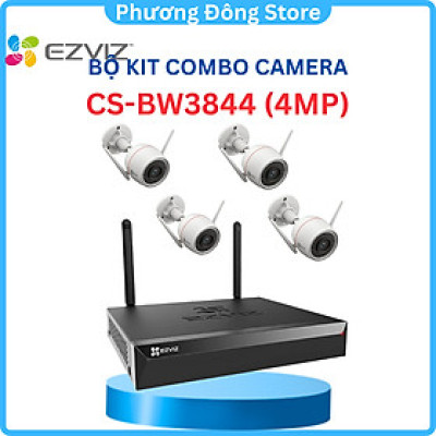 Bộ Kit combo 4 camera và1 đầu ghi không dây EZVIZ CS-BW3844 (4MP) - Hàng chính hãng