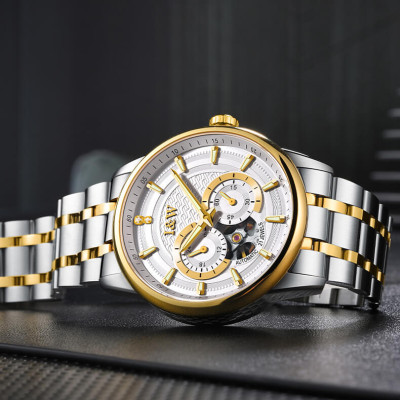 Đồng Hồ Nam I&W Carnival 627G Chính Hãng Full Box Chống Nước Kính Chống Xước Dây Thép Cao Cấp BH 60T (Máy Cơ Tự Động)