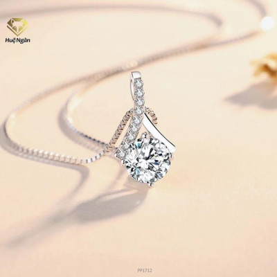 Dây chuyền bạc Ý 925 Huệ Ngân - Giọt sương PP1712