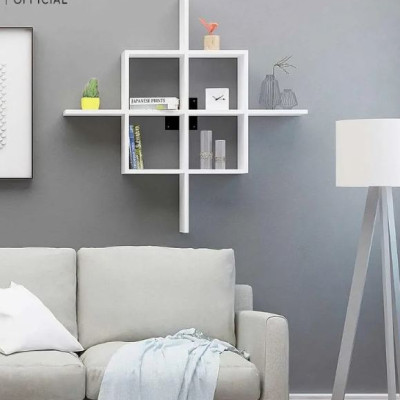 Kệ Gỗ Trang Trí Treo Tường Phá Cách Juno Sofa CTKT505 KT 79x79x19.6cm