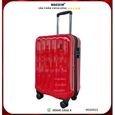 Vali cao cấp Macsim Smooire MSSM523 cỡ 20 inch màu gold, đen, đỏ - Hàng loại 1