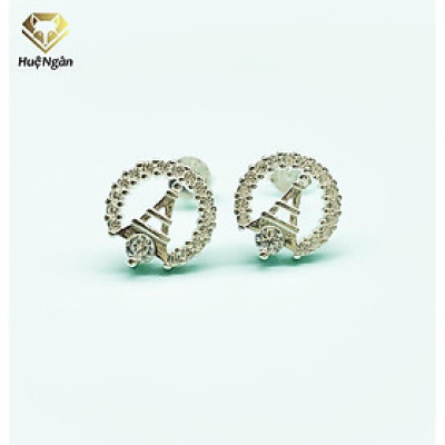 Bông tai bạc Ý 925 Huệ Ngân - Tháp Eiffel RYE140853