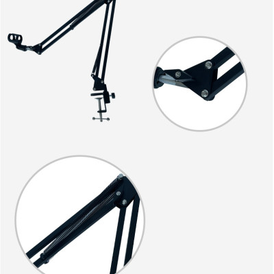 Giá Đỡ Micro Thu Âm Kẹp Bàn Phục Vụ Livestream - Hội Thảo - Thu Âm Tại Nhà - Hàng chính hãng 