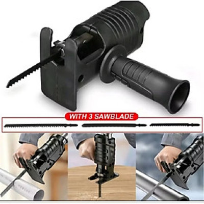 ĐẦU CHUYỂN ĐỔI TỪ MÁY KHOAN THÀNH MÁY CƯA LỘNG ĐA CHỨC NĂNG TẶNG KÈM THEO 3 LƯỠI CƯA