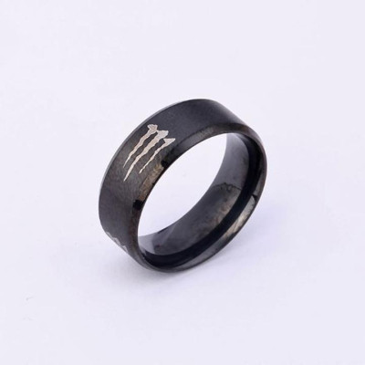 Nhẫn titan nam - Nhẫn nam inox nhiều màu cao cấp thời trang thép không gỉ trangsucpt chữ M Cao Su