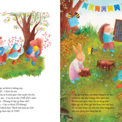 Sách - Bốn Mùa Bên Nhau - Trường Học Trong Rừng