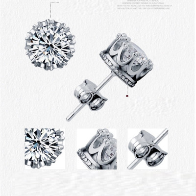 Đôi bông tai nam dính đá siêu đẹp