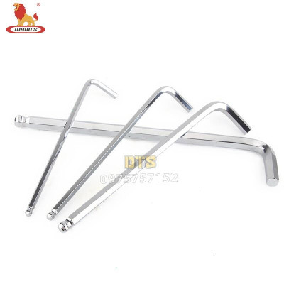 Bộ 9 lục giác đầu bằng, lục giác đầu bi dài đa năng WYNN