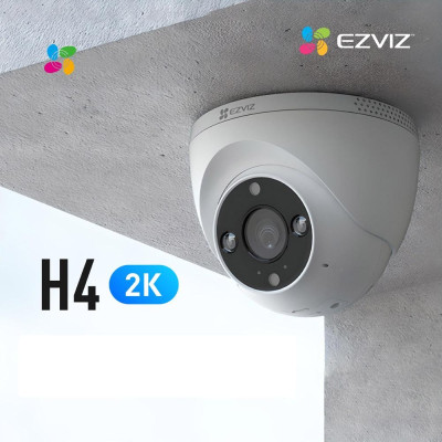 Camera Wifi Ezviz Dome H4 2K 3MP, Ốp Trần Cố Định, Đàm Thoại 2 Chiều - TRANGIATELECOM Hàng nhập khẩu