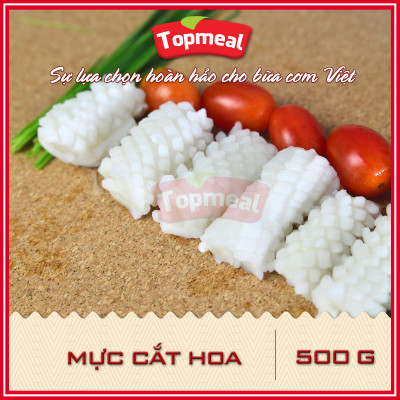 HCM - Mực cắt hoa (500g)  - Thích hợp với các món xào, rim, nướng, om nước dừa,... - [Giao nhanh TPHCM]