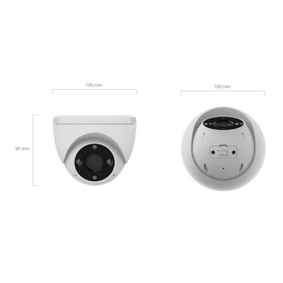 Camera Wifi Ezviz Dome H4 2K 3MP, Ốp Trần Cố Định, Đàm Thoại 2 Chiều - TRANGIATELECOM Hàng nhập khẩu