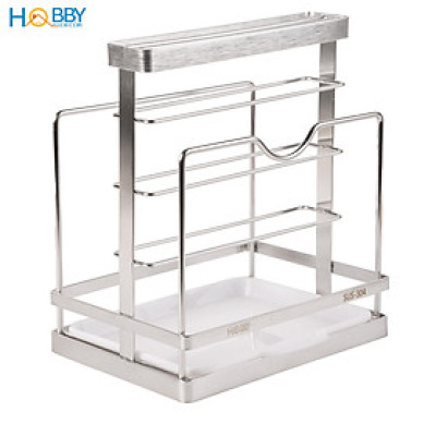 Kệ để nắp vung thớt dao đa năng inox 304 Hobby home decor TT11