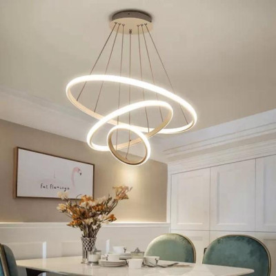 Thiết kế mới - Đèn thả vòng LED năng lượng tối tân - 5 mẫu tùy chọn lựa nhiều kích thước
