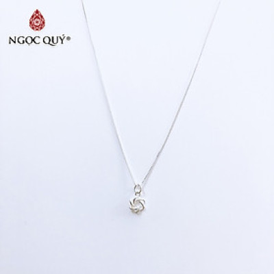 Dây chuyền bạc mặt vòng nguyệt quế - Ngọc Quý Gemstones