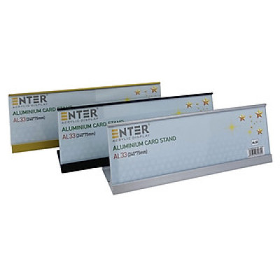 Bảng thông tin để bàn nhôm Enter AL33 240x75mm, Biển chức danh, Bảng tên để bàn, Kệ chức vụ