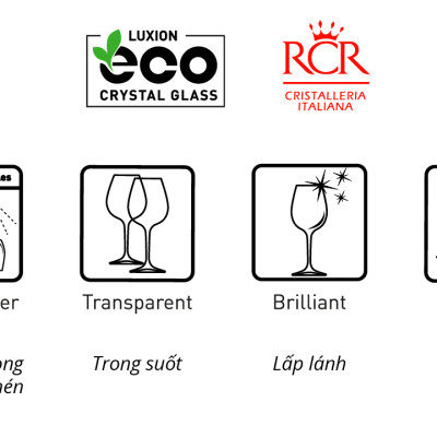 Ly Thuỷ Tinh Pha Lê Ý RCR - Laurus Dof Tumbler 330ml