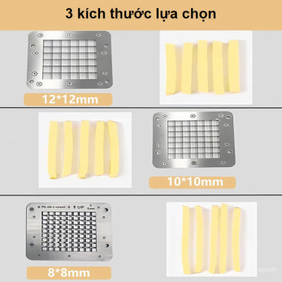 Máy cắt khoai tây, khoai lang và các loại củ kiểu Pháp - Chuyên nghiệp. Thương hiệu Mỹ cao cấp Septree - T1000. HÀNG CHÍNH HÃNG