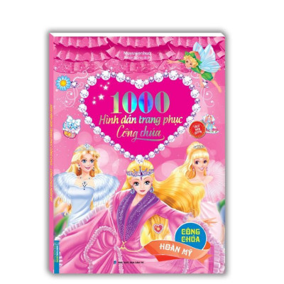 Sách - 1000 Hình Dán Trang Phục Công Chúa - Hoa Lệ + Vui Vẻ + Hoàn Mỹ + Thông Minh - Combo 4 Cuốn - Minh Thắng