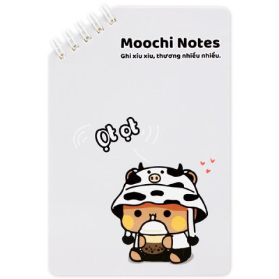 Sổ Lò Xo Moochi Notes A6 - Kẻ Ngang - 160 Trang 80gsm - The Sun 06