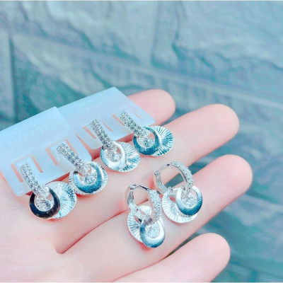 Bông tai bạc thời trang cao cấp chất liệu bằng bạc s925 MS095