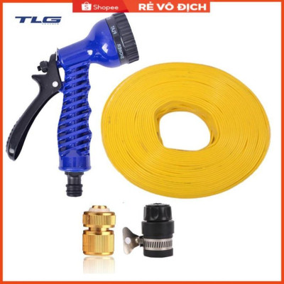 Bộ vòi tưới cây,rửa xe tăng áp lực nước 20m (cút đồng nối nhựa đen 713-2) 206843