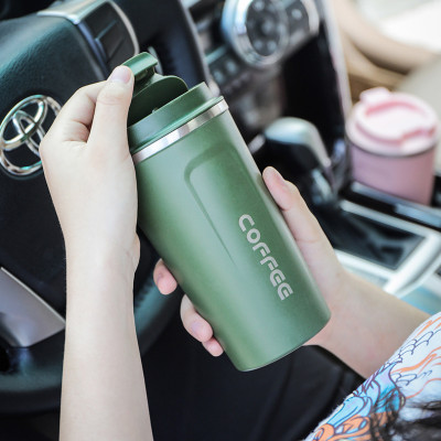 Bình nước giữ nhiệt trà coffee mugs Cleacco Chất Liệu Inox 304 Kiểu Dáng Hiện Đại ( 380 ML ) Boro Sport