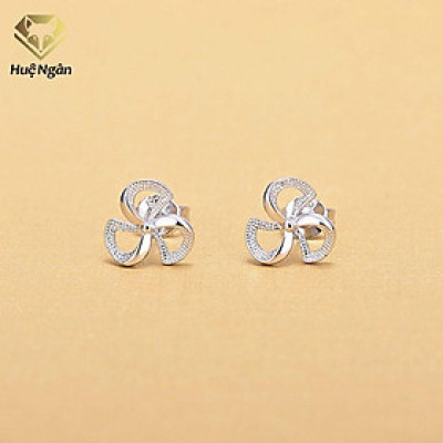 Bông tai bạc Ý 925 Huệ Ngân - Chong chóng RYE140976