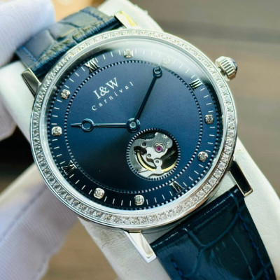 Đồng Hồ Nam I&W Carnival 636G Chính Hãng Full Box Chống Nước Kính Chống Xước Dây Da Cao Cấp BH 60T (Máy Cơ Tự Động)