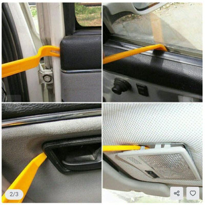 BỘ 4 DỤNG CỤ THÁO GỠ NỘI THẤT Ô TÔ BẰNG NHỰA tặng 1 THANH GHI SỐ THOẠI TRÊN XE Ô TÔ