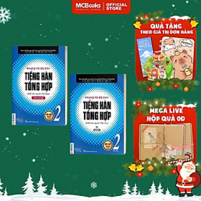 Sách - Tiếng Hàn Tổng Hợp Dành Cho Người Việt Nam Sơ Cấp 2 - Sách Bài Học + Bài Tập - Bản Đen Trắng - MCBooks