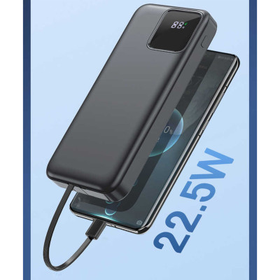 Pin dự phòng WiWU 10000mAh 22.5W LED Display - hàng chính hãng