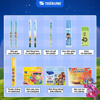 Bộ học cụ Thiên Long Akooland - Khám Phá Thế Giới Sáng Tạo